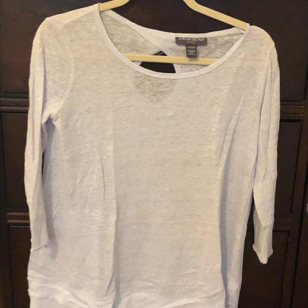 Linen maternity top!